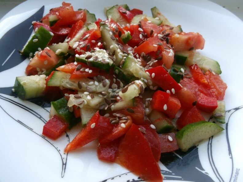 Salade de graines de lin pour perdre du poids